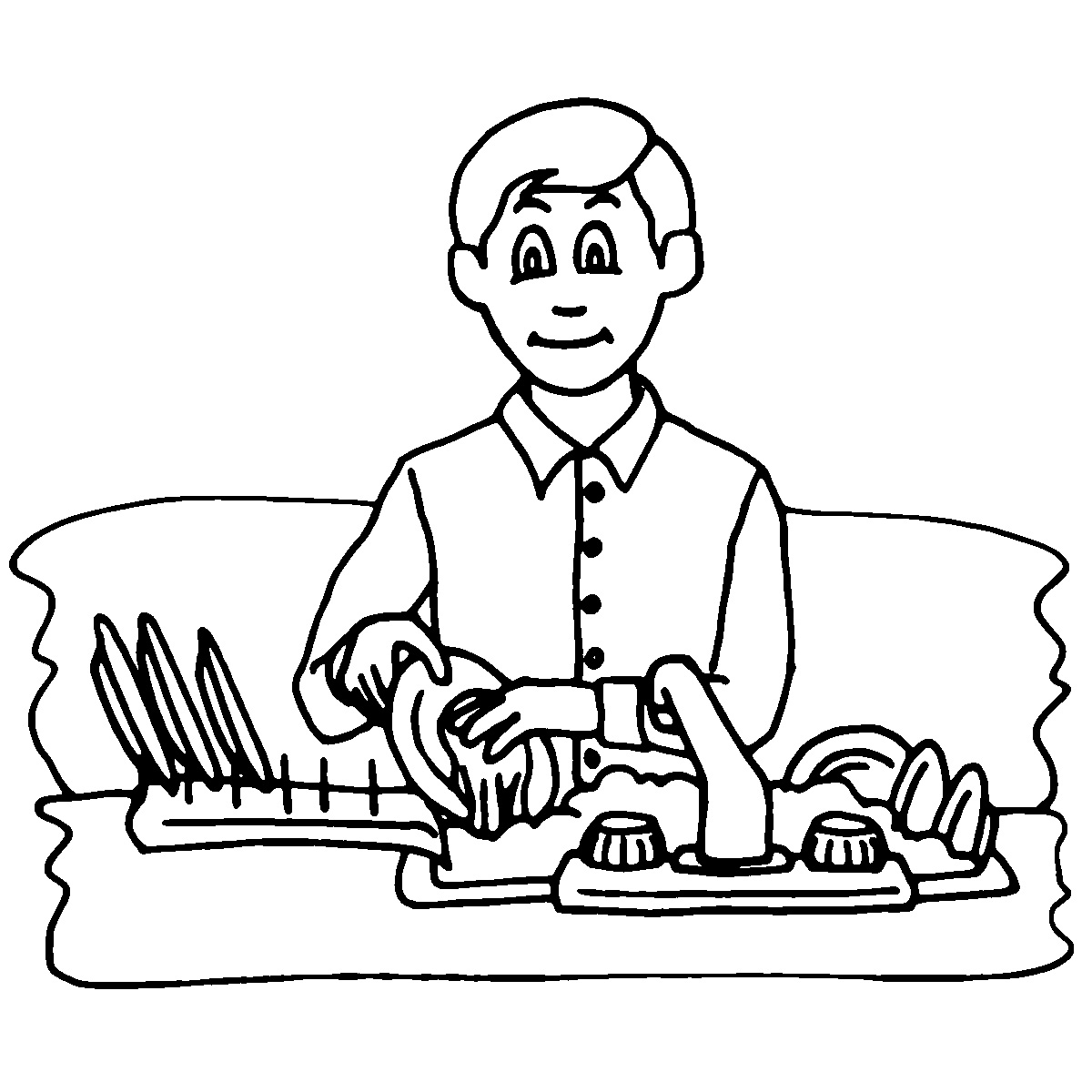 washing coloring pages - photo #29